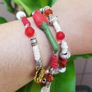 🆕️NWT Handmade Rose Embers Meditation Necklace/Bracelet